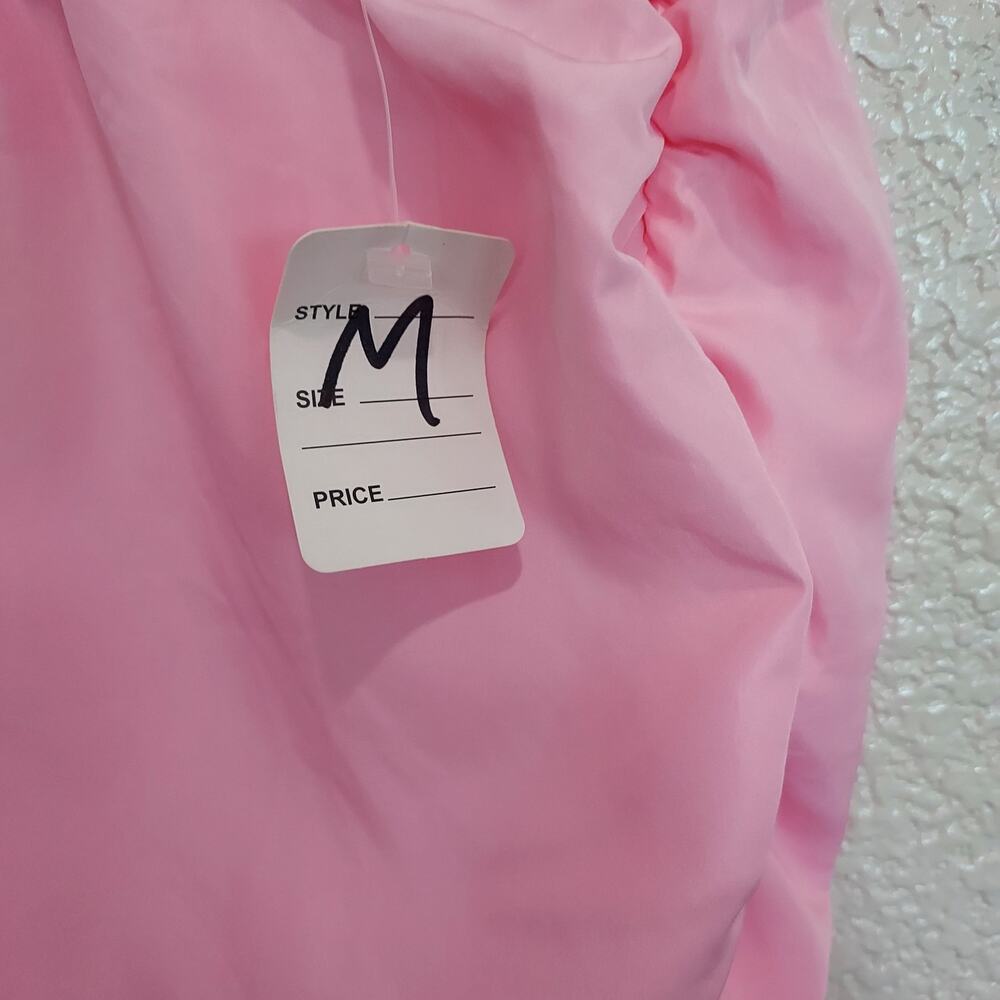 NEW Hot & Delicious Bubble Gum Pink Nylon Pull-On Jogger Pants Size M - Picture 8 of 13